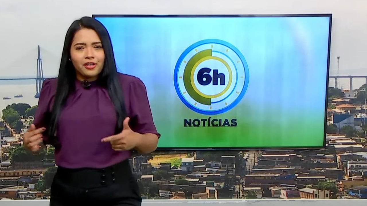 Jornal 6h Notícias foi apresentado por Luana Lima – Foto: Reprodução/TV Norte Amazonas
