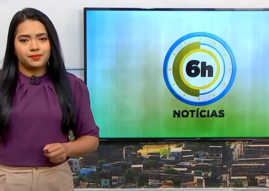 Jornal 6h Notícias foi apresentado por Luana Lima – Foto: Reprodução/TV Norte Amazonas