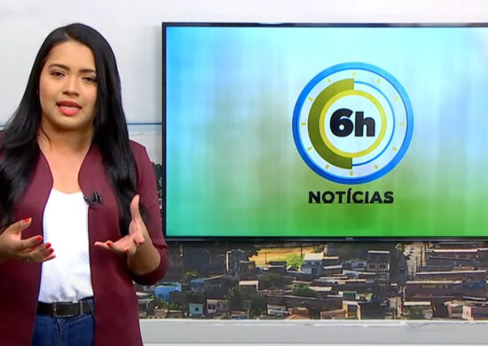 Jornal 6h Notícias foi apresentado por Luana Lima – Foto: Reprodução/TV Norte Amazonas