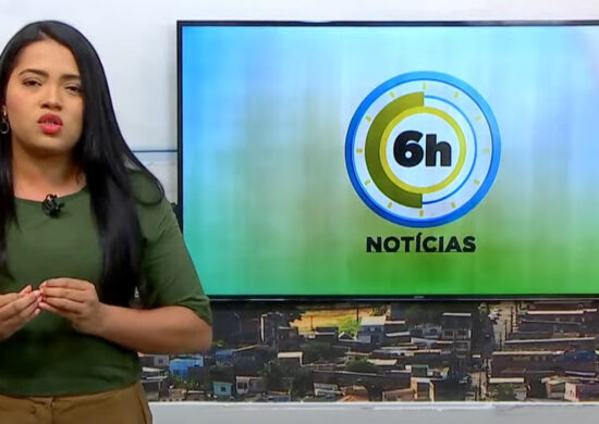 Jornal 6h Notícias foi apresentado por Luana Lima – Foto: Reprodução/TV Norte Amazonas