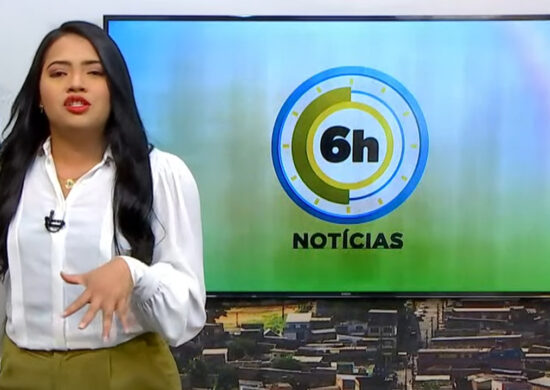 Jornal 6h Notícias foi apresentado por Luana Lima – Foto: Reprodução/TV Norte Amazonas