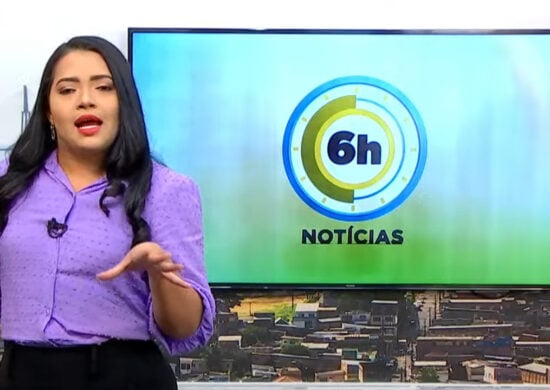 Jornal 6h Notícias foi apresentado por Luana Lima – Foto: Reprodução/TV Norte Amazonas