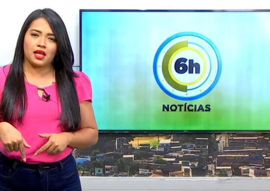 Jornal 6h Notícias foi apresentado por Luana Lima – Foto: Reprodução/TV Norte Amazonas