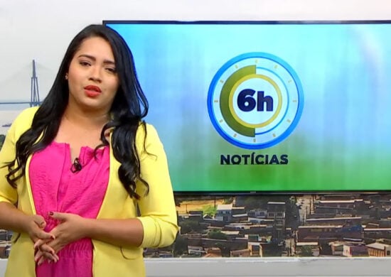 Jornal 6h Notícias foi apresentado por Luana Lima – Foto: Reprodução/TV Norte Amazonas