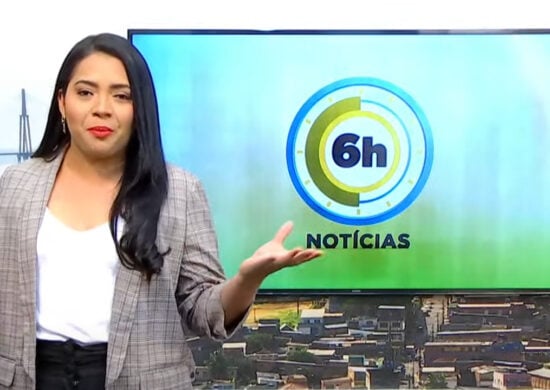 Jornal 6h Notícias foi apresentado por Luana Lima – Foto: Reprodução/TV Norte Amazonas