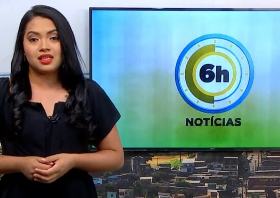 Jornal 6h Notícias foi apresentado por Luana Lima – Foto: Reprodução/TV Norte Amazonas