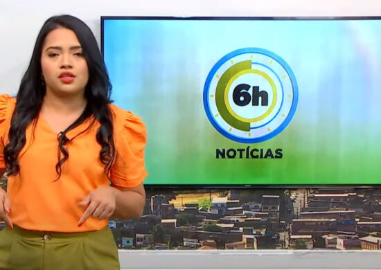 Jornal 6h Notícias foi apresentado por Luana Lima – Foto: Reprodução/TV Norte Amazonas