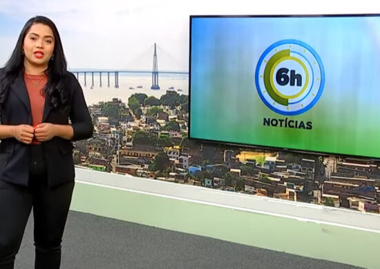 Jornal 6h Notícias foi apresentado por Luana Lima – Foto: Reprodução/TV Norte Amazonas