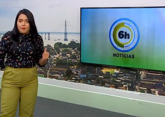 Jornal 6h Notícias foi apresentado por Luana Lima – Foto: Reprodução/TV Norte Amazonas