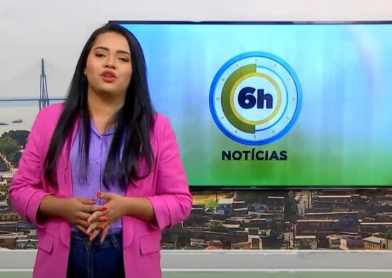 Jornal 6h Notícias foi apresentado por Luana Lima – Foto: Reprodução/TV Norte Amazonas