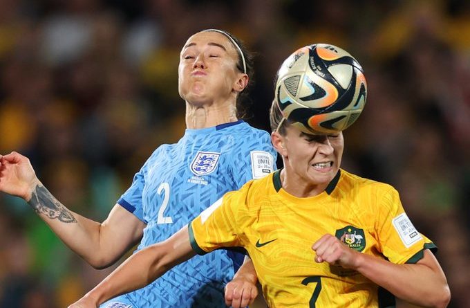 A Inglaterra vence a Austrália na manha desta quarta-feira (16) e disputa a final da Copa do Mundo pela primeira vez - Foto: Reprodução/ X @FIFAWWC