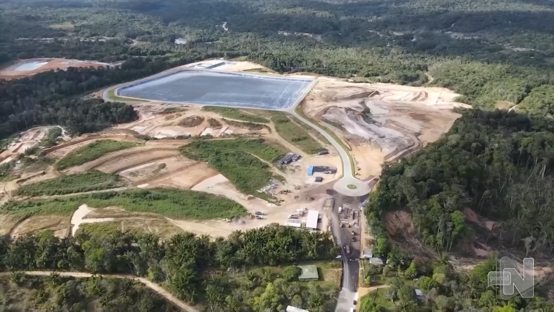 Construção de aterro sanitário na BR-174 afeta moradores da região - Foto: Reprodução/TV Norte Amazonas