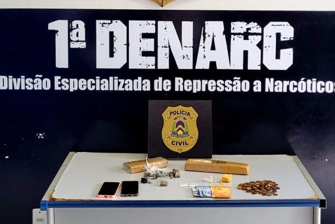 Na Capital, Polícia Civil estoura ponto de venda de entorpecentes e prende homem por tráfico de drogas
