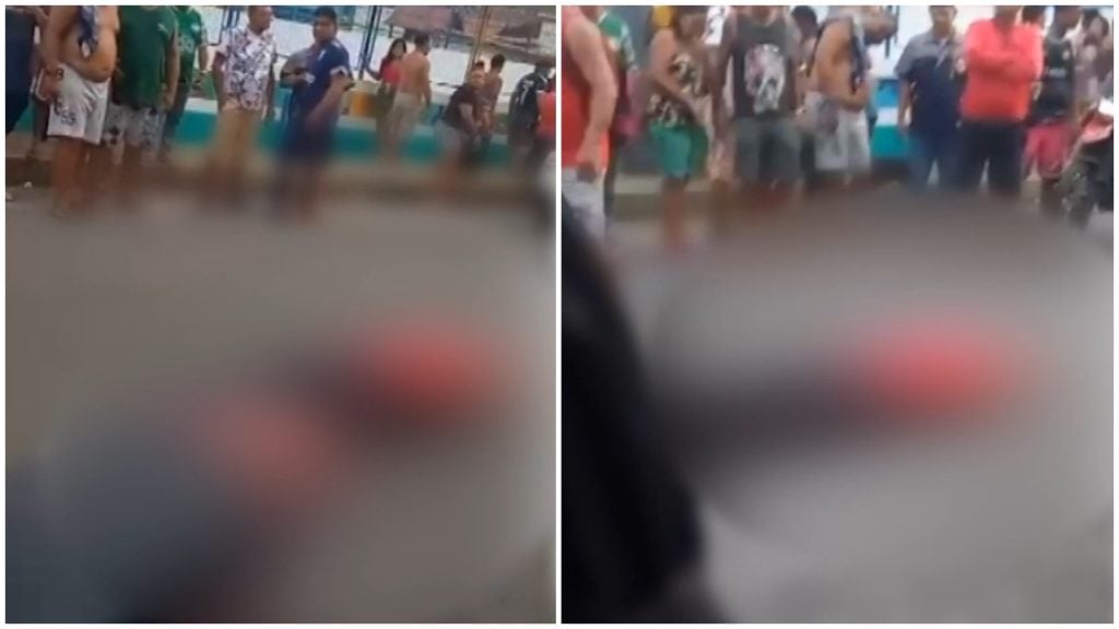 Dupla é executada a tiros em frente de residência na Zona Sul de Manaus – Foto: Reprodução/TV Norte Amazonas