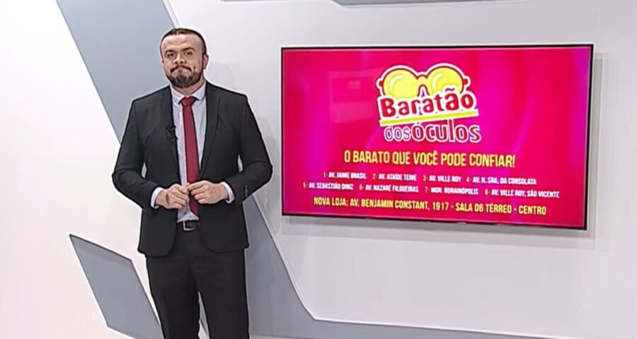 O jornal Roraima Urgente 1ª edição é apresentado por Eduardo Sales – Foto: Reprodução/Grupo Norte RR