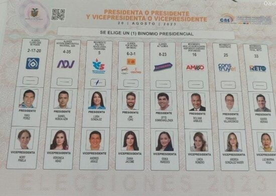 Eleições no Equador seguem até às 19h (horário de Brasília) - Foto: Reprodução/Twitter/@cesarstyle_