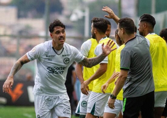 Lucas Halter jogador do Goiás marcou o único gol da partida contra o América-MG no estádio Independência - Foto: Fernando Moreno/Agif - Agência De Fotografia/Agif - Agência De Fotografia/Estadão Conteúdo