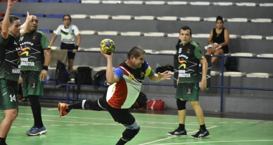 Atletas do Amazonas disputam no torneio Taça Manaus de Handebol - Foto: Divulgação/ Mauro Neto/Sedel