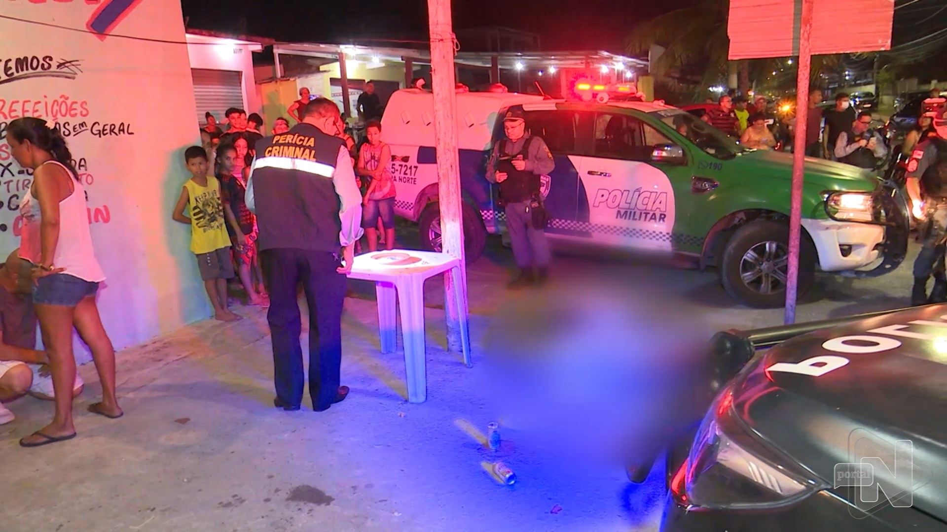 Homem é morto a tiros enquanto bebia em bar na Zona Norte de Manaus - Foto: Reprodução/TV Norte Amazonas