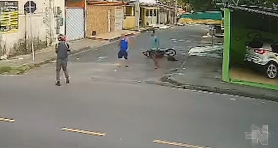 Idoso reage a assalto e agride suspeito na Zona Norte de Manaus - Foto: Reprodução/TV Norte Amazonas