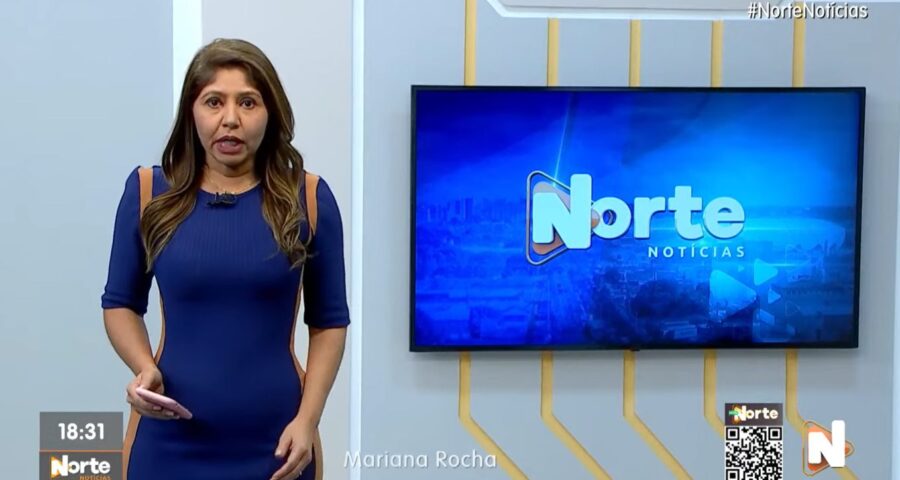 O Norte Notícias é apresentado por Mariana Rocha – Foto: Reprodução/TV Norte Amazonas