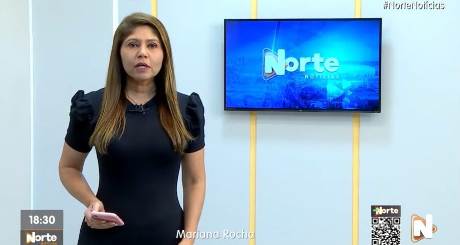 O Norte Notícias é apresentado por Mariana Rocha – Foto: Reprodução/TV Norte Amazonas