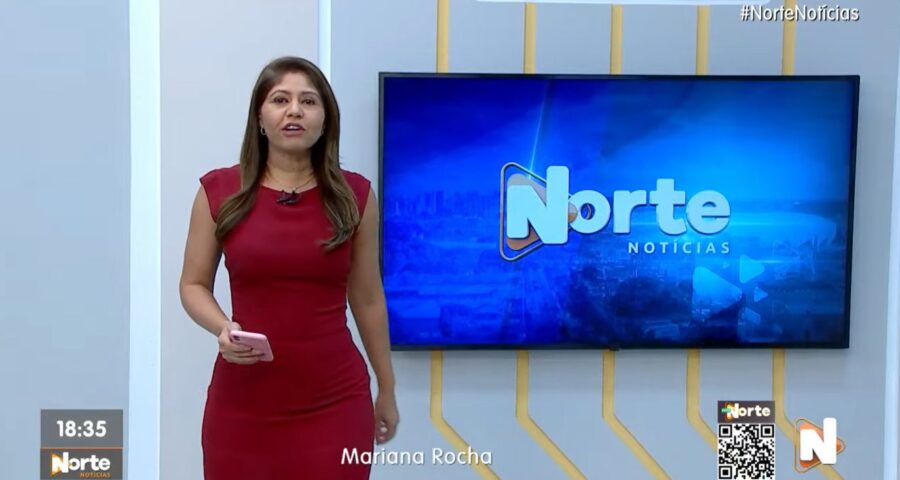 O Norte Notícias é apresentado por Mariana Rocha – Foto: Reprodução/TV Norte Amazonas