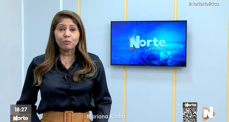 O Norte Notícias é apresentado por Mariana Rocha – Foto: Reprodução/TV Norte Amazonas