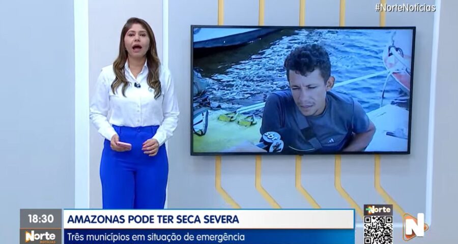 O Norte Notícias é apresentado por Mariana Rocha – Foto: Reprodução/TV Norte Amazonas