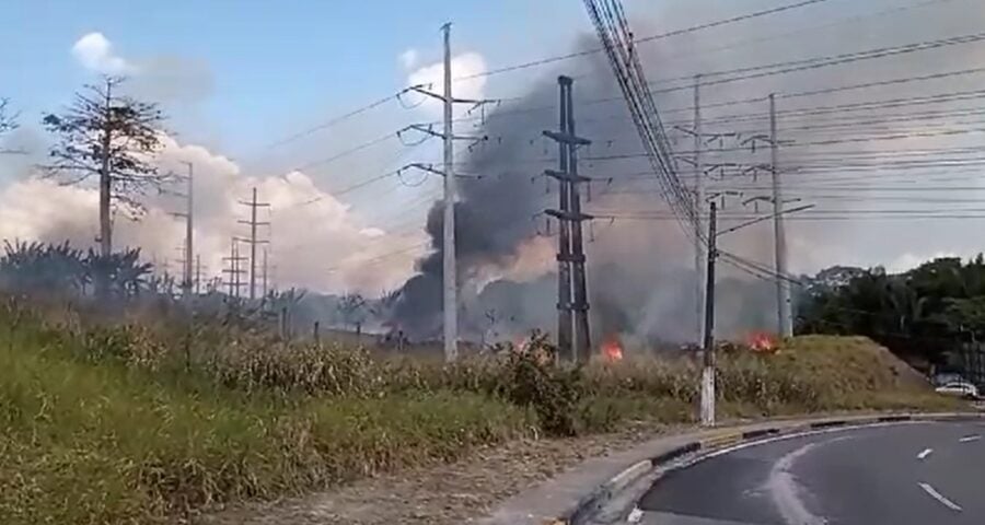 Não há registro de feridos no incêndio - Foto: Divulgação/Corpo de Bombeiros