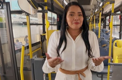 O programa Musa do Busão 2023 é apresentado por Luana Lima - Reprodução/Tv Norte Amazonas