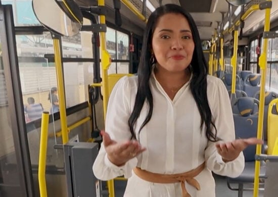 O programa Musa do Busão 2023 é apresentado por Luana Lima - Reprodução/Tv Norte Amazonas