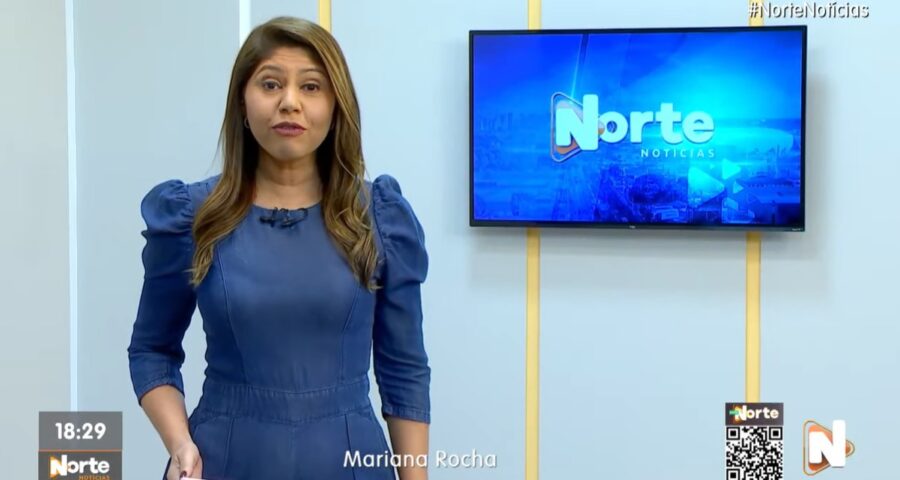 O Norte Notícias é apresentado por Mariana Rocha – Foto: Reprodução/TV Norte Amazonas