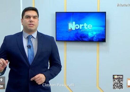 O Norte Notícias é apresentado por Clayton Pascarelli – Foto: Reprodução/TV Norte Amazonas