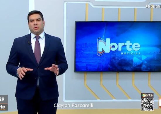 O Norte Notícias é apresentado por Clayton Pascarelli – Foto: Reprodução/TV Norte Amazonas