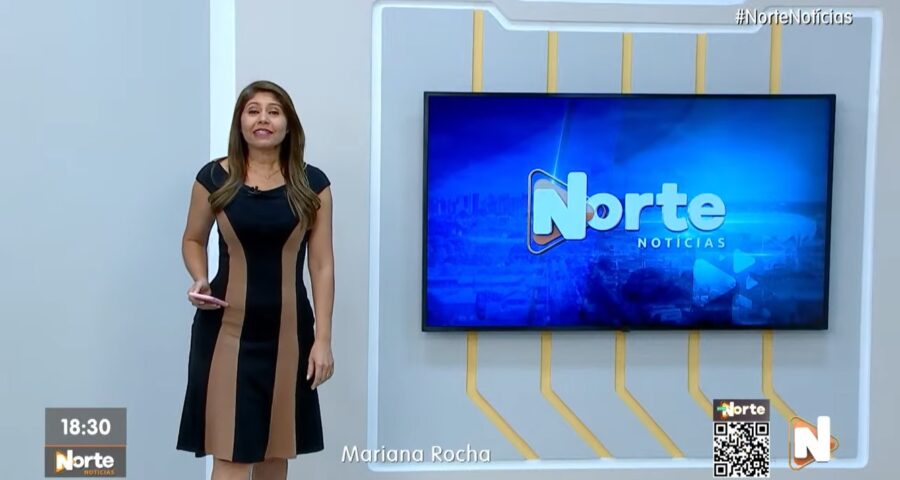 O Norte Notícias é apresentado por Mariana Rocha – Foto: Reprodução/TV Norte Amazonas