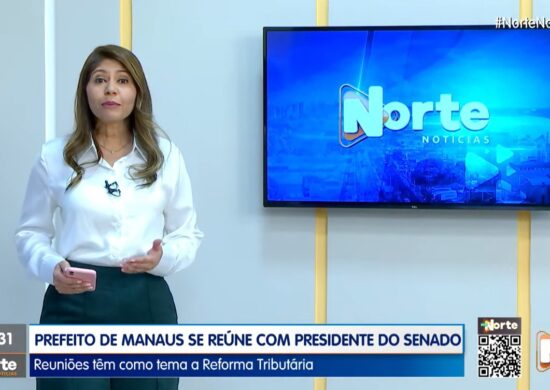 O Norte Notícias é apresentado por Mariana Rocha – Foto: Reprodução/TV Norte Amazonas