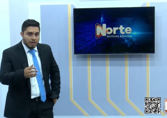 O jornal Norte Notícias é apresentado por Jhonatas Souza – Reprodução/Grupo Norte RR