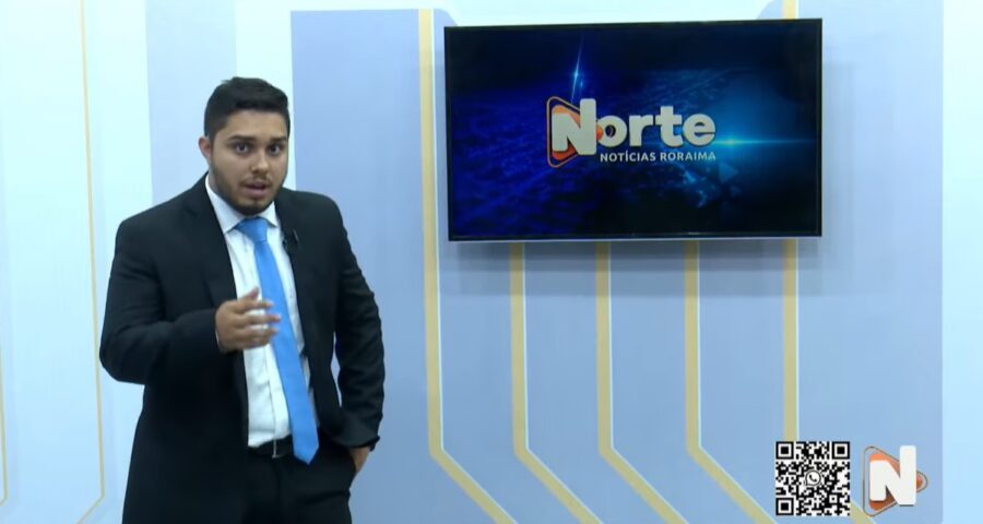 O jornal Norte Notícias é apresentado por Jhonatas Souza – Reprodução/Grupo Norte RR