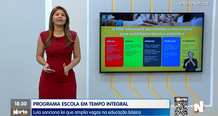 O Norte Notícias é apresentado por Mariana Rocha – Foto: Reprodução/TV Norte Amazonas