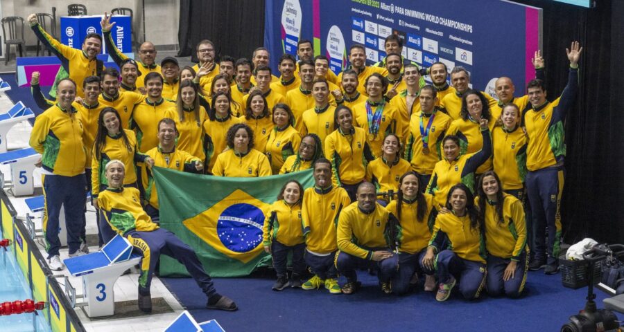 Equipe brasileira de natação paralímpica conquista 46 pódios no Mundial neste domingo (6) - Fotos: Reprodução/ Twitter @cpboficial