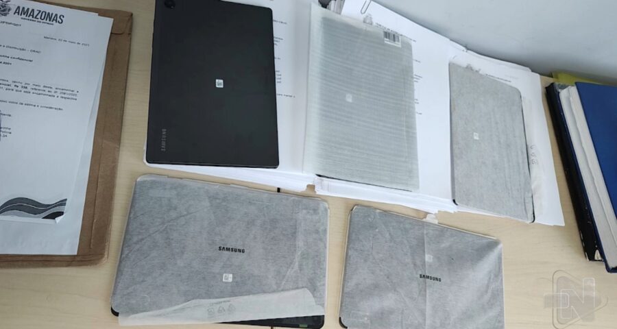 Suspeito é preso por roubar diversos tablets de empresa em Manaus - Foto: Reprodução/TV Norte Amazonas