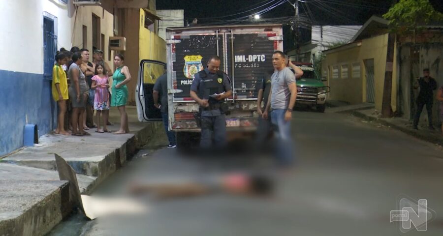 Vítima em situação de rua é morta baleada na Zona Norte de Manaus - Foto: Reprodução/TV Norte Amazonas