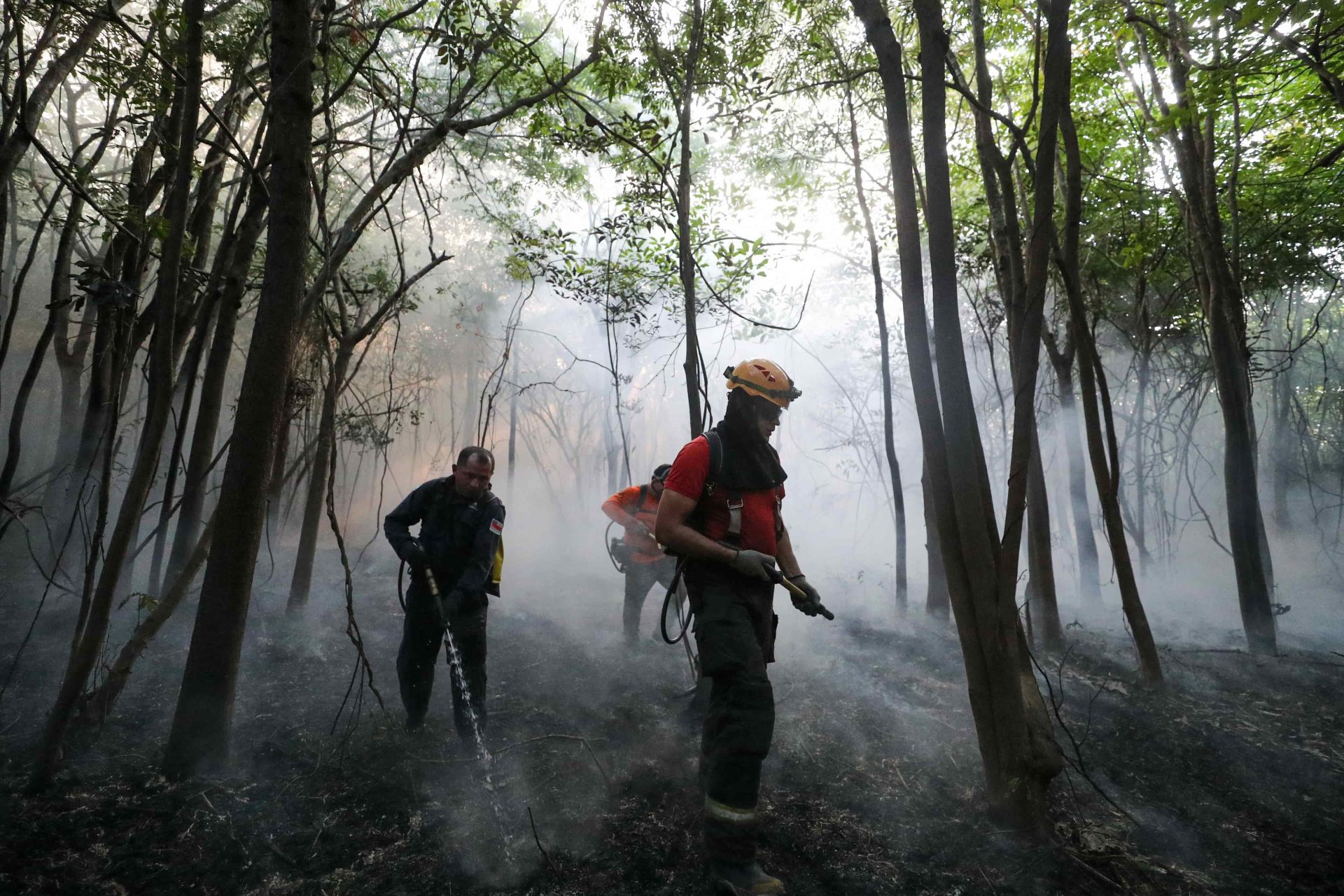 Ações de combate às chamas são realizadas em nove municípios do interior do estado