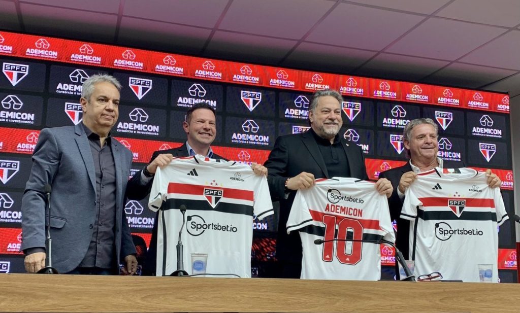 O São Paulo anunciou o novo patrocinador do clube paulista - Foto: Reprodução/ X @SaoPauloFC