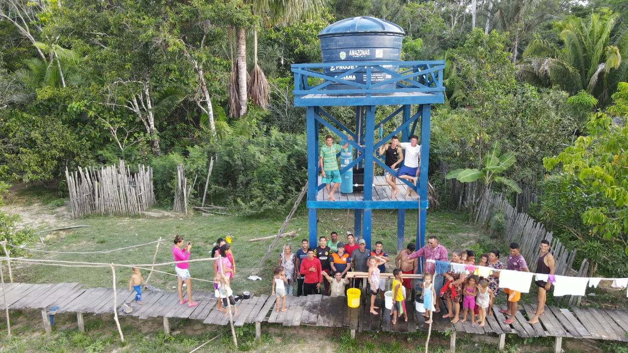 Comunidade Novo Remanso é beneficiada com água potável - Foto: Divulgação/DCAM