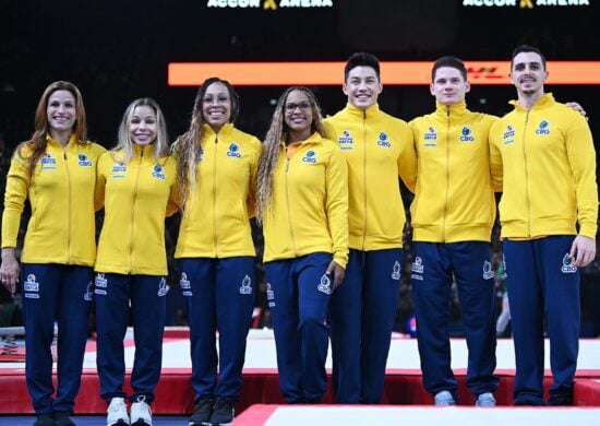 Ginastas garantem pódio para o Brasil - Foto: Reprodução/ X@cbginastica