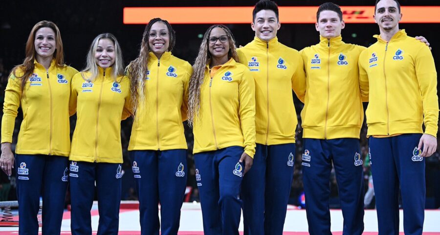 Ginastas garantem pódio para o Brasil - Foto: Reprodução/ X@cbginastica