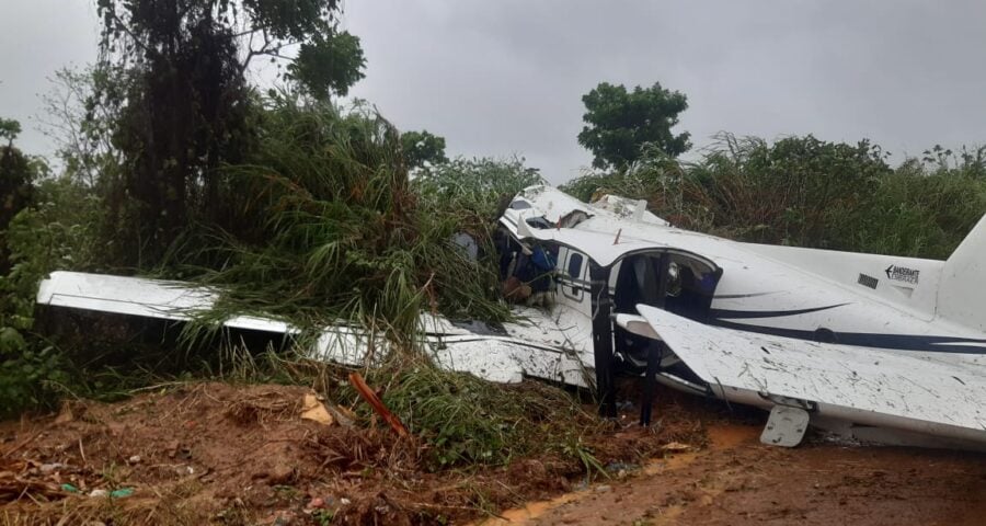 Queda de avião deixou 14 pessoas mortas em Barcelos - Foto: Reprodução/Whatsapp