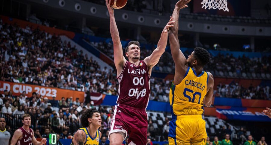 Brasil perde para a Letônia por 104 a 84, na Copa do Mundo de Basquete - Foto: Reprodução/ X @basquetebrasil